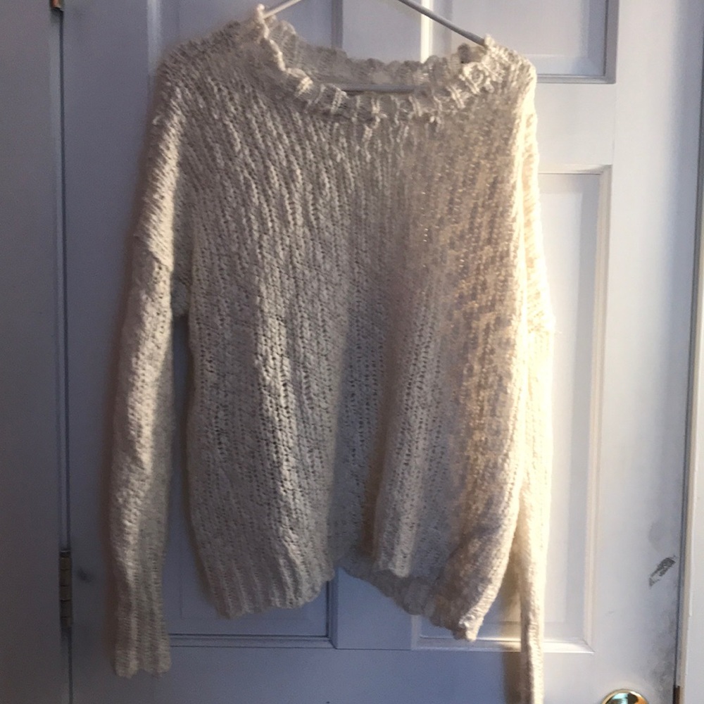 Cream knit sweater
